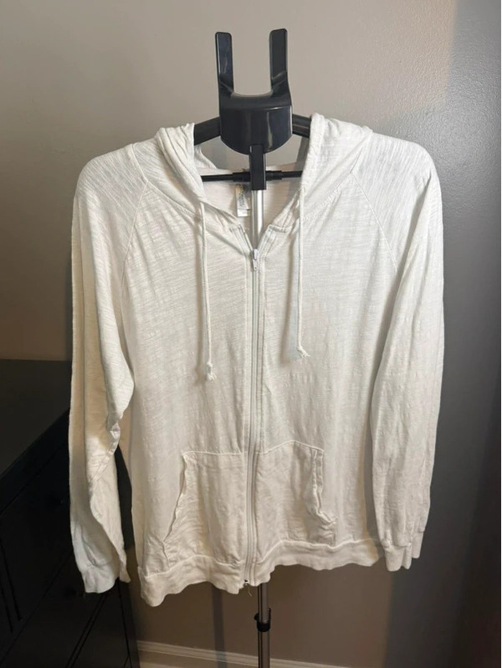 PIMATee by Pima Apparel White Full Zip Hoodie Size XXL